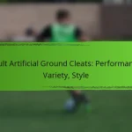 Adult Artificial Ground Cleats: Performance, Variety, Style