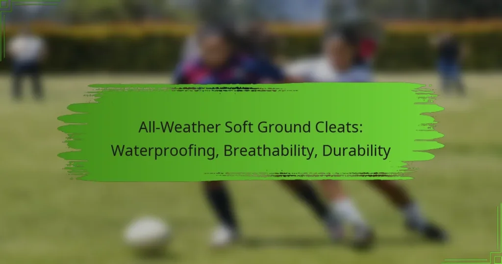 All-Weather Soft Ground Cleats: Waterproofing, Breathability, Durability