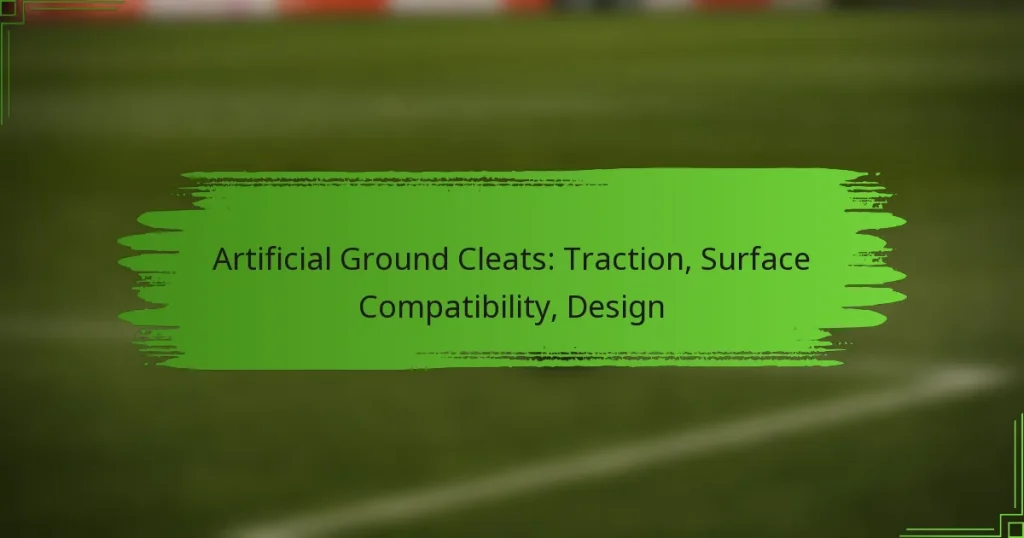 Artificial Ground Cleats: Traction, Surface Compatibility, Design