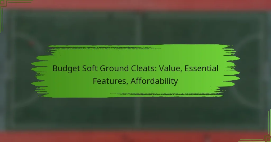 Budget Soft Ground Cleats: Value, Essential Features, Affordability