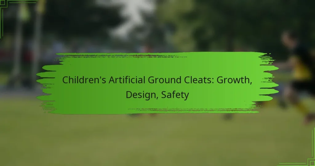 Children’s Artificial Ground Cleats: Growth, Design, Safety