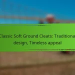 Classic Soft Ground Cleats: Traditional design, Timeless appeal