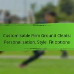 Customisable Firm Ground Cleats: Personalisation, Style, Fit options