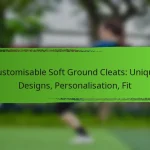 Customisable Soft Ground Cleats: Unique Designs, Personalisation, Fit