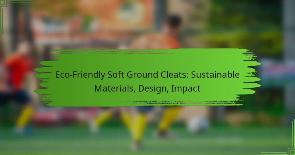 Eco-Friendly Soft Ground Cleats: Sustainable Materials, Design, Impact