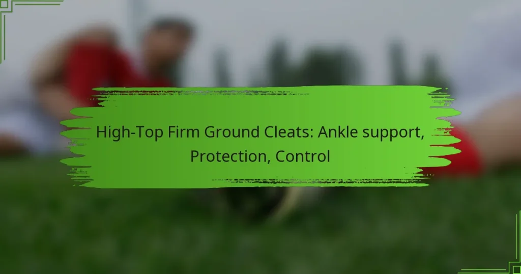 High-Top Firm Ground Cleats: Ankle support, Protection, Control