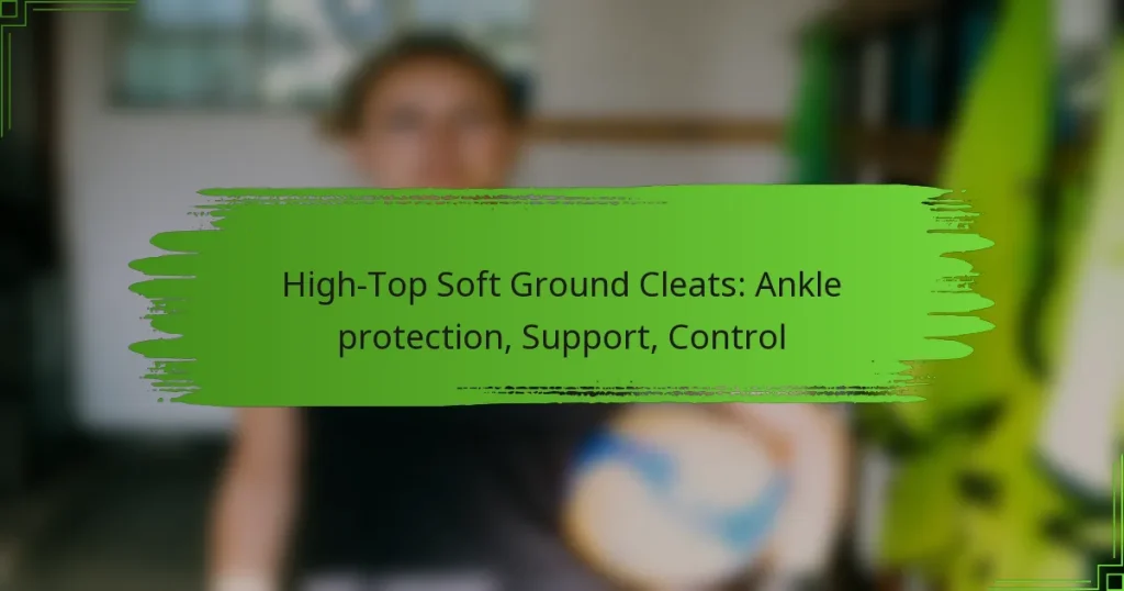 High-Top Soft Ground Cleats: Ankle protection, Support, Control