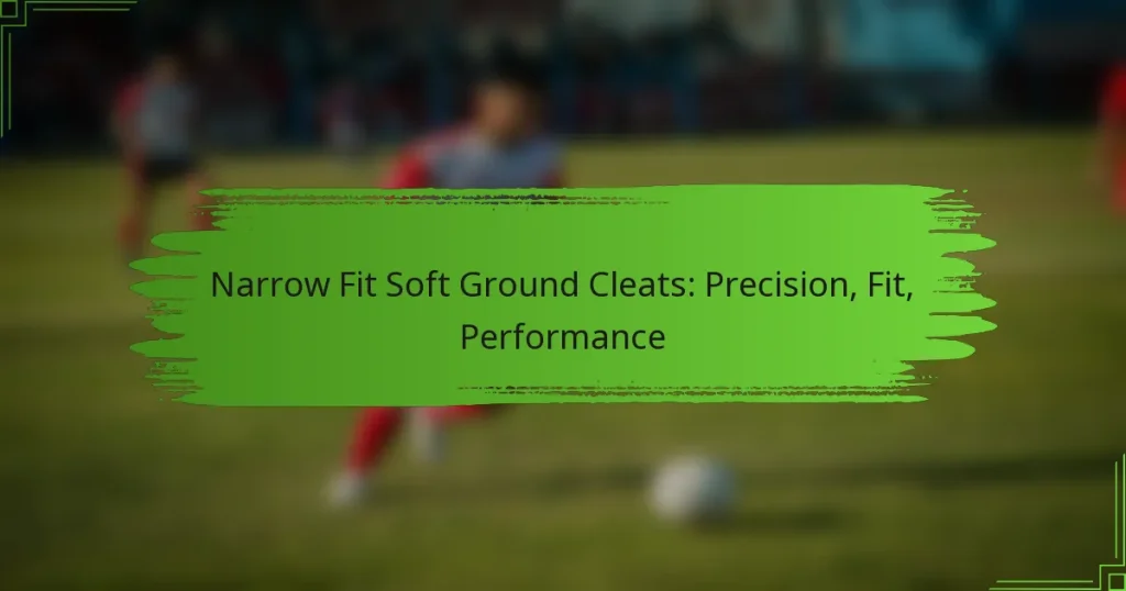 Narrow Fit Soft Ground Cleats: Precision, Fit, Performance