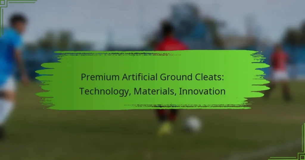 Premium Artificial Ground Cleats: Technology, Materials, Innovation