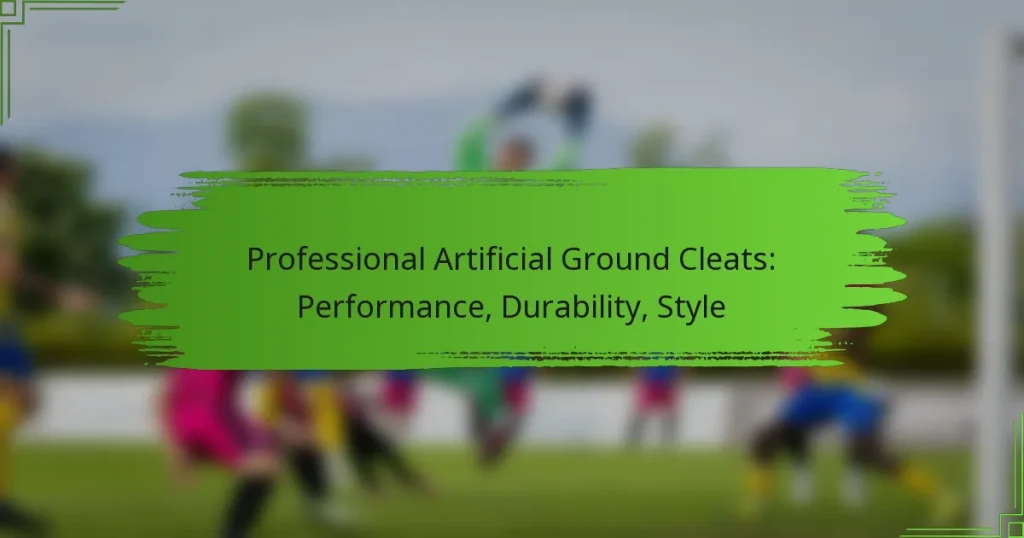 Professional Artificial Ground Cleats: Performance, Durability, Style