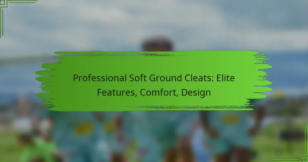 Professional Soft Ground Cleats: Elite Features, Comfort, Design
