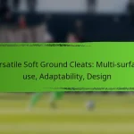 Versatile Soft Ground Cleats: Multi-surface use, Adaptability, Design