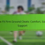 Wide Fit Firm Ground Cleats: Comfort, Sizing, Support