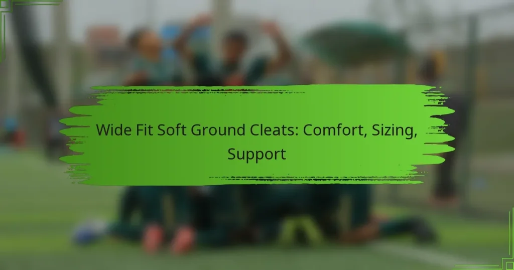Wide Fit Soft Ground Cleats: Comfort, Sizing, Support