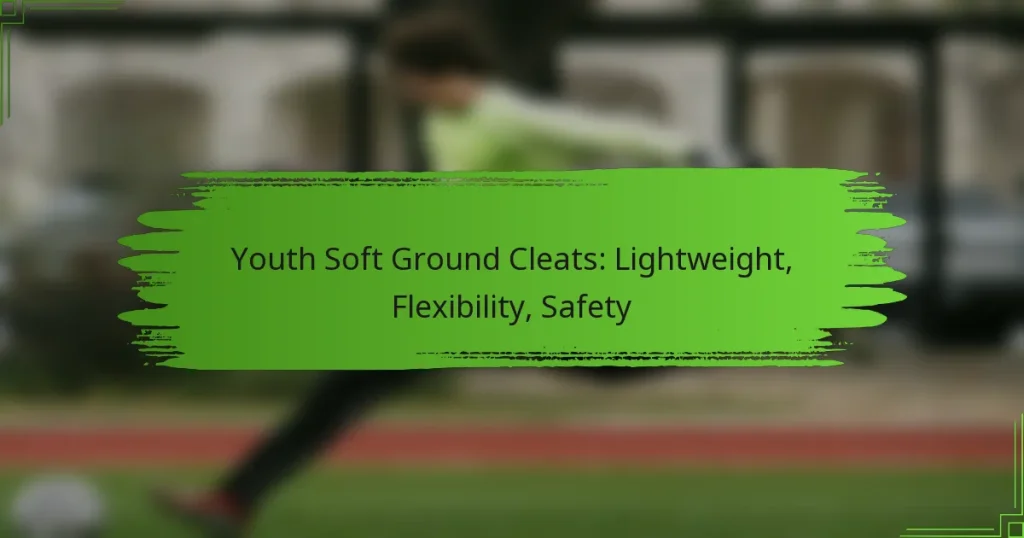 Youth Soft Ground Cleats: Lightweight, Flexibility, Safety